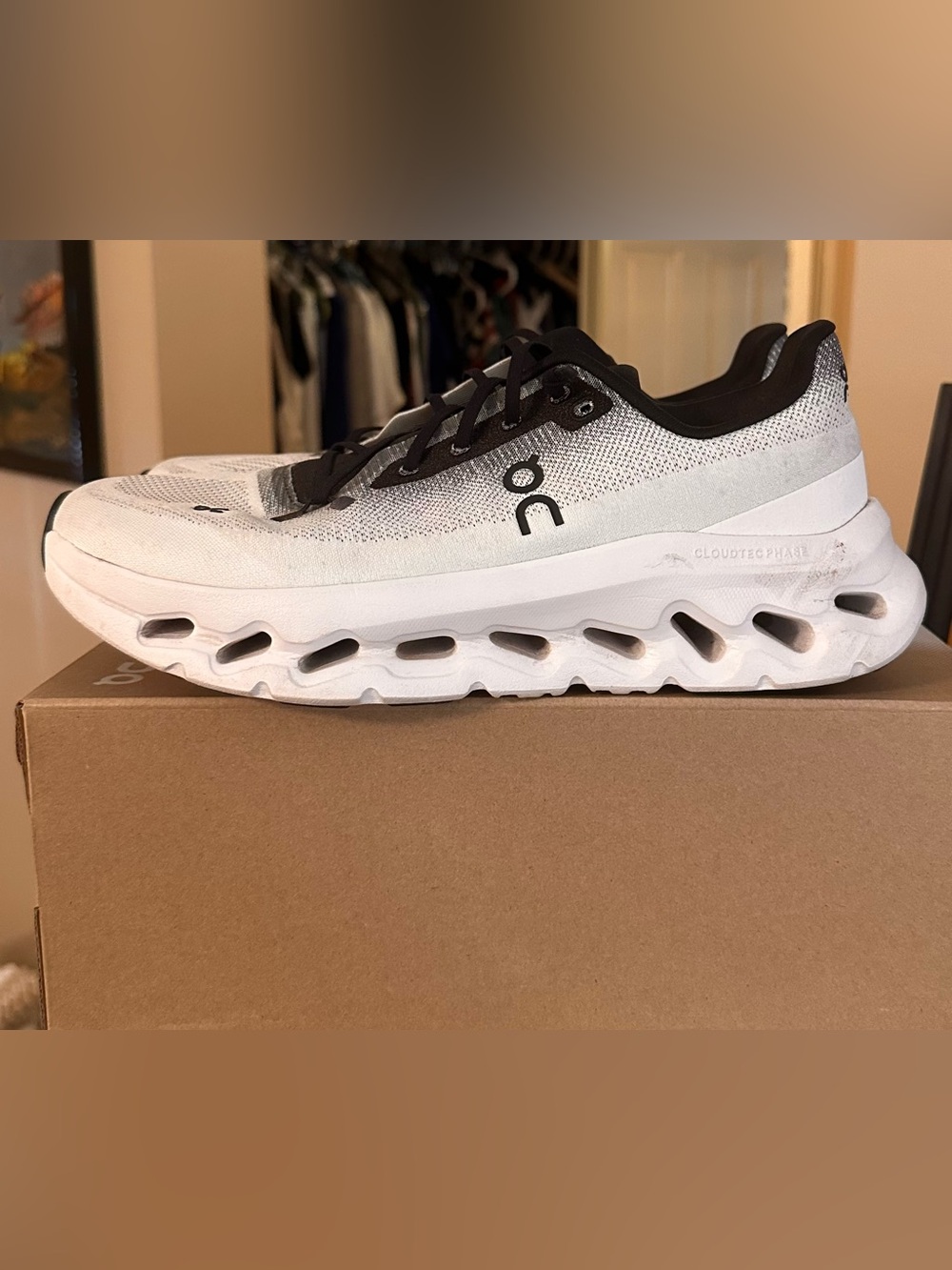 On Running Women’s Cloudtilt Trainer in Ivory and Black
